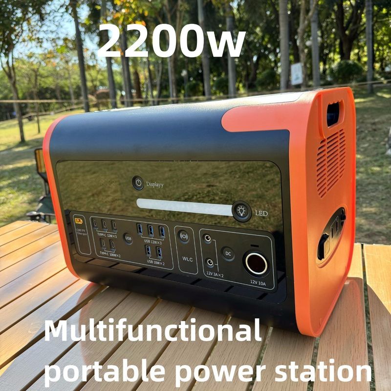 Máy phát điện mặt trời 2200W để sạc nhanh và sạc không dây trong tình huống khẩn cấp