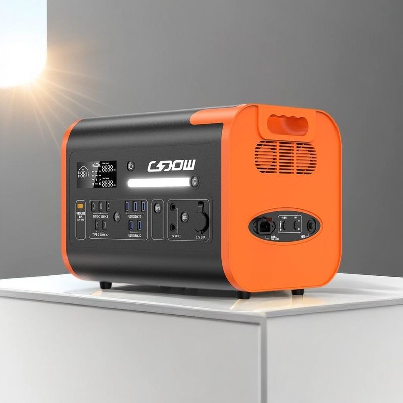 Nhà khẩn cấp và ngoài trời Cắm trại Power Bank Generator 2200W với AC / DC Inverter