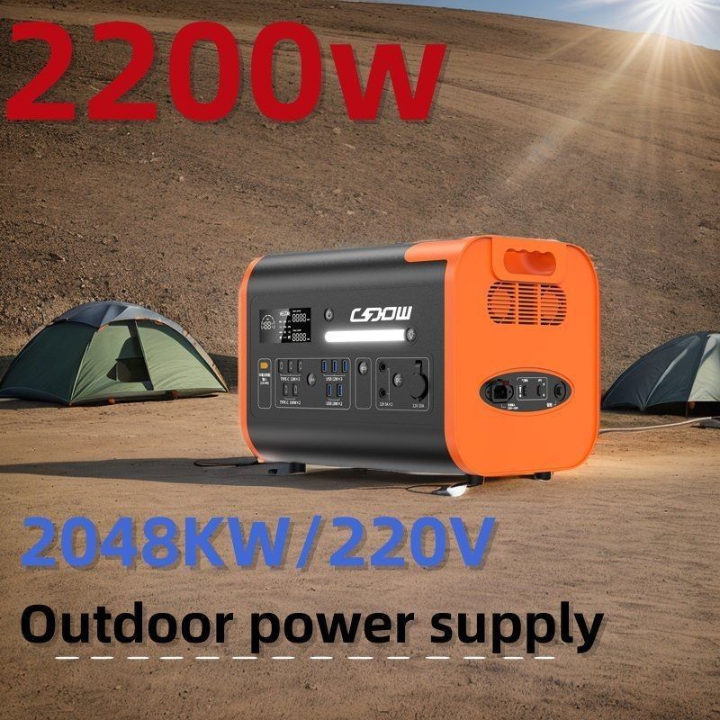 Máy phát điện năng lượng mặt trời di động ngoài lưới 600W/1000W/1800W/2200W AC 100V-120V/AC 220V-240V