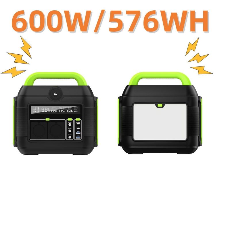 Trạm điện sạc nhanh 600W/160000mAh tái chế 110V AC / DC / USB / Type-C Power Bank