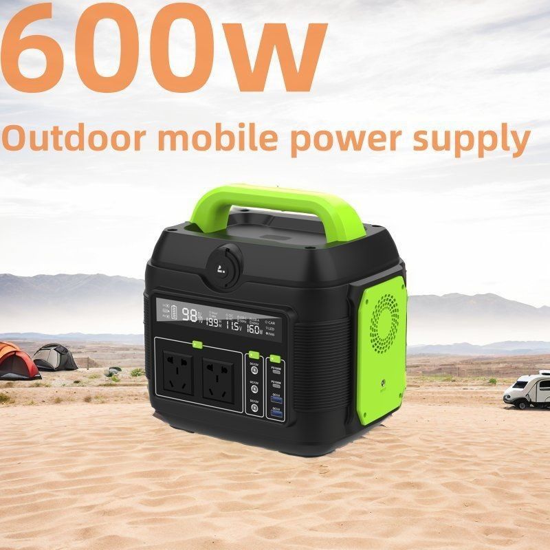 Máy phát điện điện mặt trời 600W/160000mAh AC110V 220V để lưu trữ năng lượng ngoài trời cắm trại