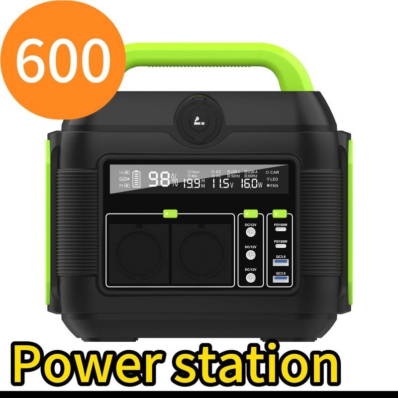 Nhà máy điện di động 600W AC Output Đông Á xuất khẩu Hệ thống lưu trữ năng lượng mặt trời