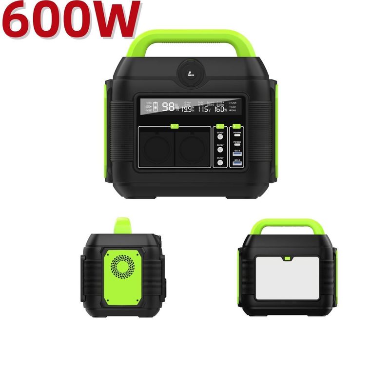 Tái chế 2024 của 600W Nhà máy điện cho nhà ngoài trời Sản xuất kho báu sạc mặt trời