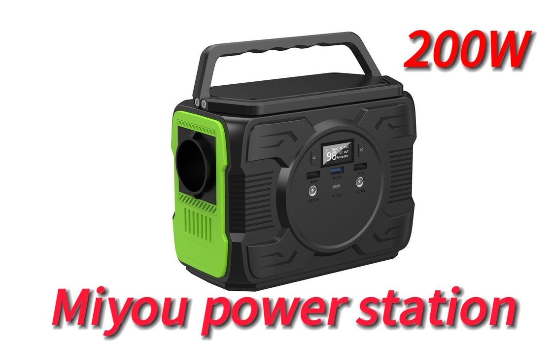 Máy phát điện năng lượng tái tạo di động 200W/173wh Lưu trữ năng lượng mặt trời Cung cấp điện di động