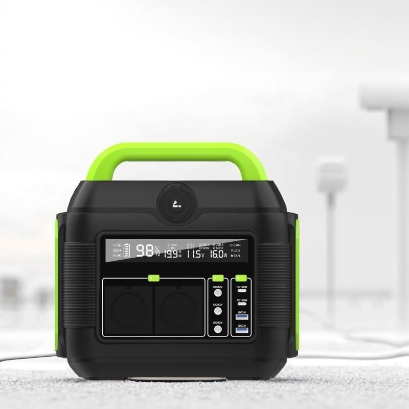Trạm điện di động 600W để lưu trữ năng lượng mặt trời ngoài trời tái chế và tùy chỉnh