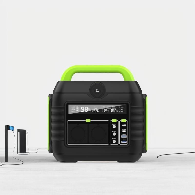 Trạm điện lưu trữ năng lượng di động ngoài trời di động 600W để sạc máy bay không người lái RV mặt trời