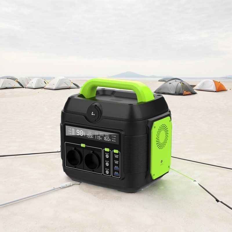 Giải pháp điện cắm trại ngoài trời Trạm điện 600W với pin lithium và đầu ra S6