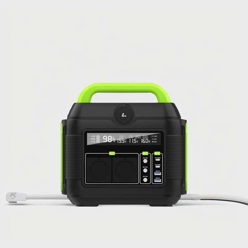 Nhà máy điện di động nạp năng lượng mặt trời ngoài trời với pin lithium 600W và gói tháo rời