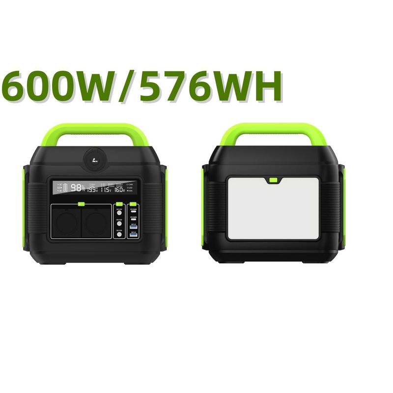 600W AC110V AC220V Lithium Battery Pack Trạm năng lượng mặt trời di động cho Camper và RV