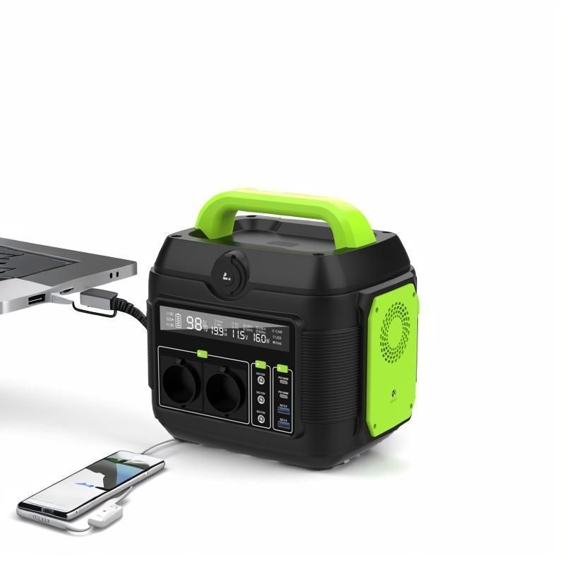 Trạm điện mặt trời di động 600W được cung cấp bởi pin lithium ion và công nghệ MPPT