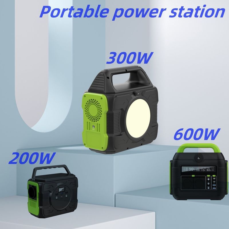 Trạm điện cắm trại ngoài trời di động 300W AC Output Công suất cao với pin lithium