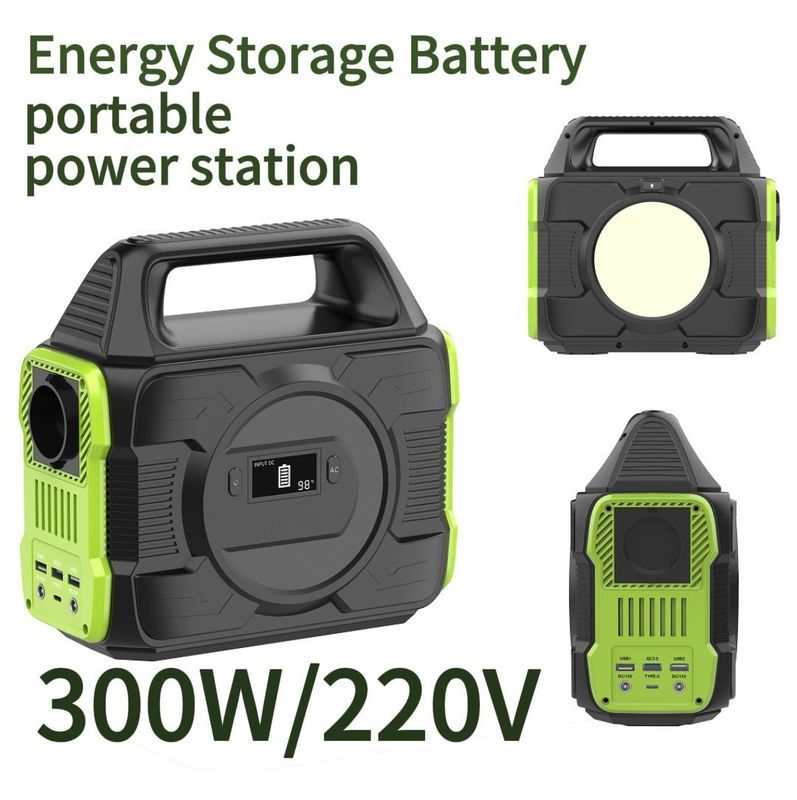 S3 300W Mini off Grid Hệ thống năng lượng mặt trời Ngân hàng năng lượng mặt trời di động với EU AC Socket