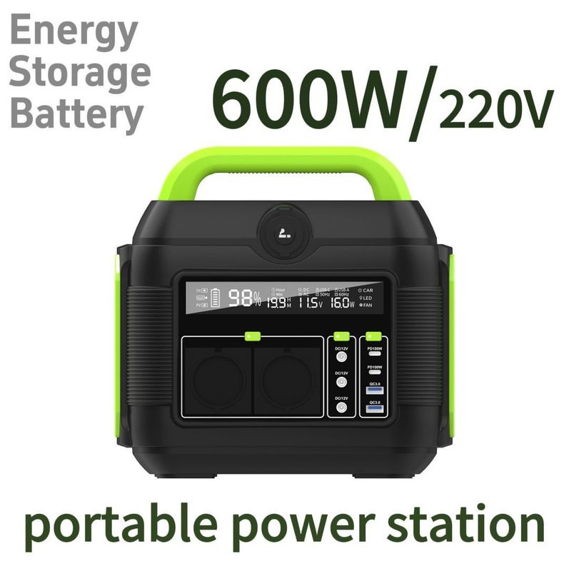 Hệ thống lưu trữ năng lượng mặt trời di động đa chức năng 600W với bộ điều hợp và S6