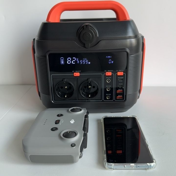 Máy phát pin lithium di động 600W/576wh cho Nhà máy điện RV ngoài trời