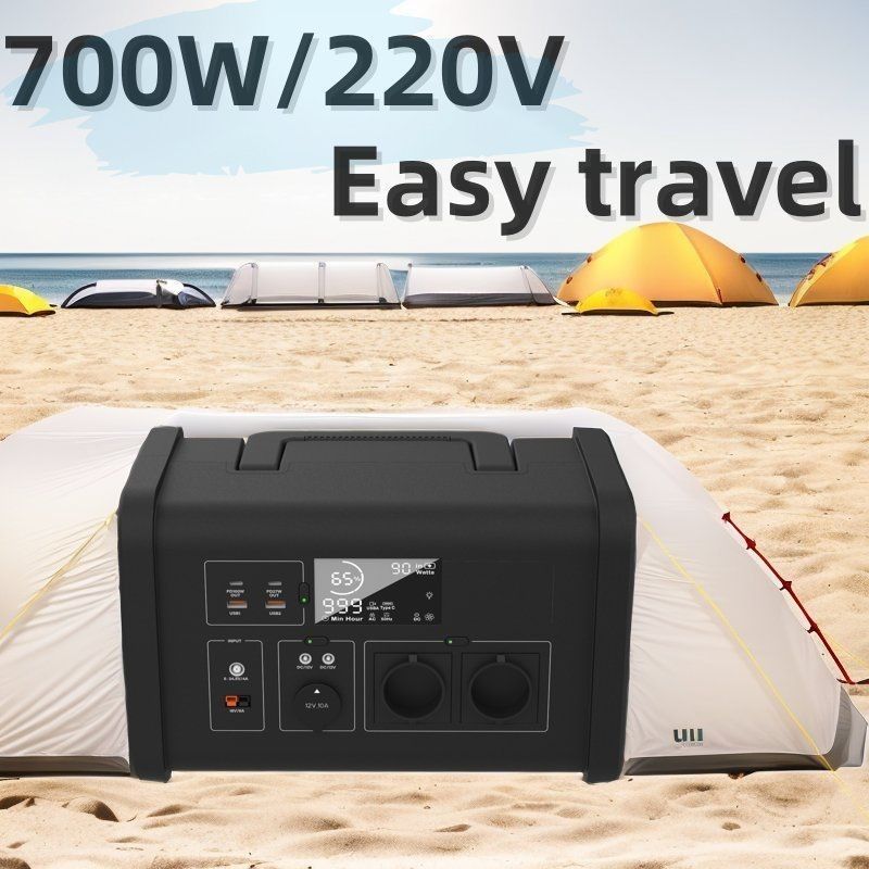 Sinusoidal Wave 700W Máy phát năng lượng mặt trời di động cho trường hợp khẩn cấp ngoài trời và pin lithium