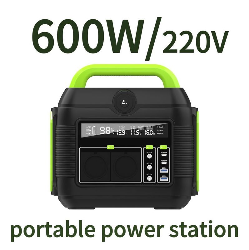 300W/500W/600W/1500W Cung cấp năng lượng mặt trời di động cho cắm trại ngoài trời không bị gián đoạn