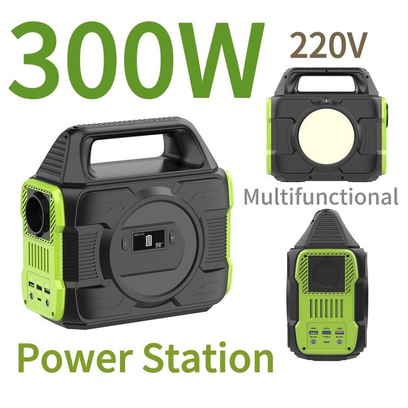 300W 220V Trạm điện từ di động cho các sản phẩm mặt trời tiết lộ màn hình tinh thể lỏng