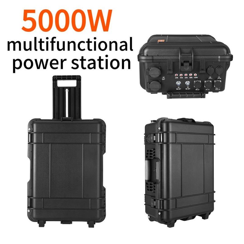 50000W không ồn Lithium Ion pin 2500W Máy phát năng lượng mặt trời cho nguồn cung cấp điện khẩn cấp