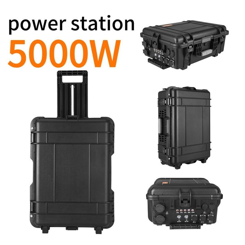 Máy phát điện năng lượng mặt trời 5000W cho du lịch tự lái ABS hợp kim Shell vật liệu Thời gian sạc 6-7h