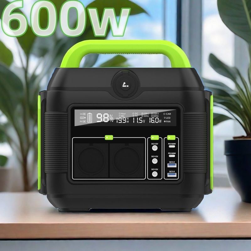 Máy phát điện mặt trời 600W 576Wh 14.4V 40Ah 160000mAh