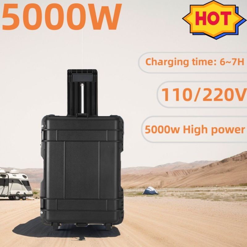 Máy phát năng lượng mặt trời lưu trữ năng lượng di động 8000W với đèn chống nổ