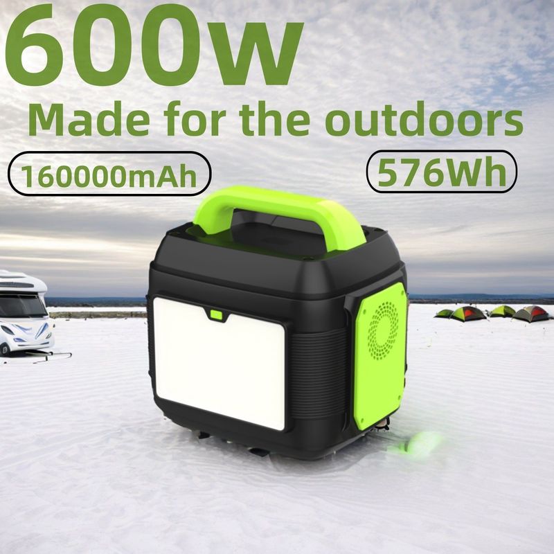 Máy phát điện mặt trời di động chuyên nghiệp 600W 576Wh / 14.4V / 40Ah / 160000mAh với MPPT