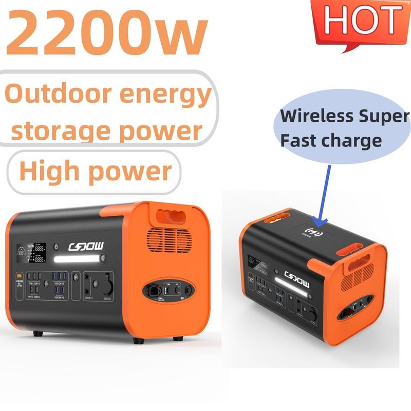 Un38.3/Msos xác thực 2200W Trạm sạc di động 220V Máy phát năng lượng mặt trời cho văn phòng