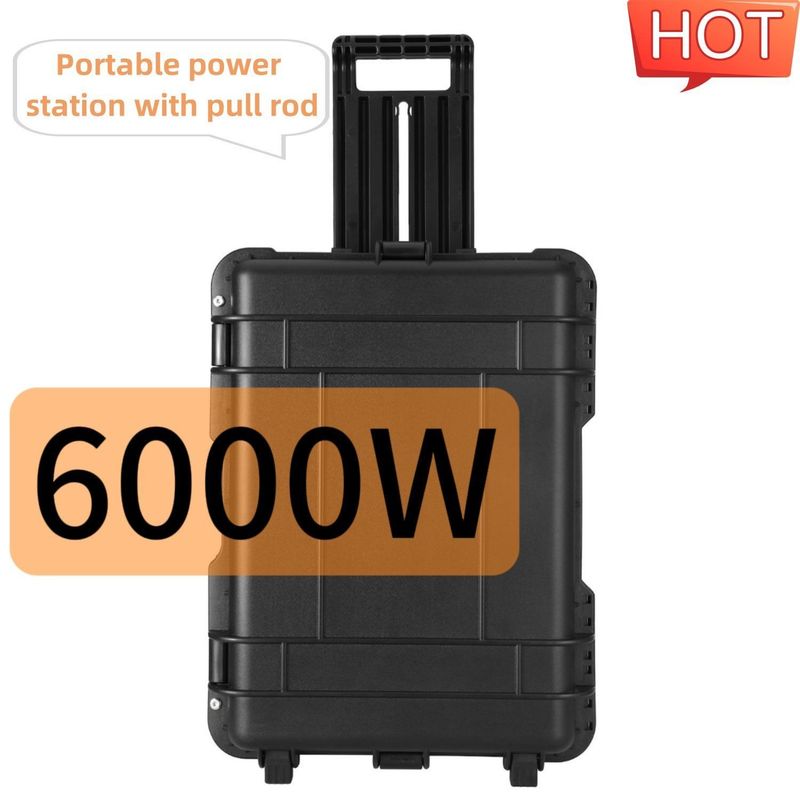 Máy phát năng lượng mặt trời di động đa chức năng 6000W cho các giải pháp điện ngoài trời