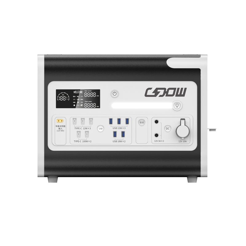 2200W Điện năng lượng liên tục Điện lực di động để lưu trữ năng lượng ngoài trời