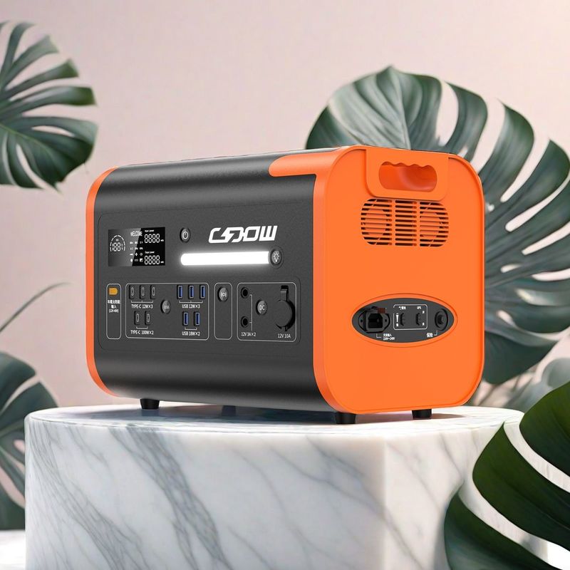 Nhà máy năng lượng dự trữ khẩn cấp ngoài trời 2200W Lượng đầu ra 2048wh Capacity