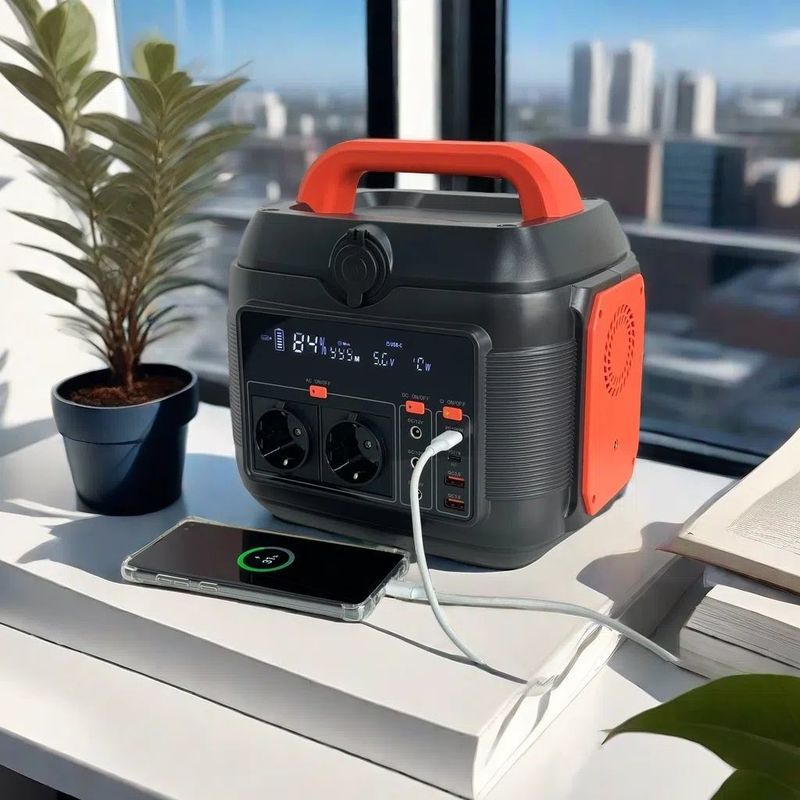 Màu sắc tùy chỉnh 600W Nhà máy điện gia đình và máy phát năng lượng mặt trời cho cắm trại ngoài trời