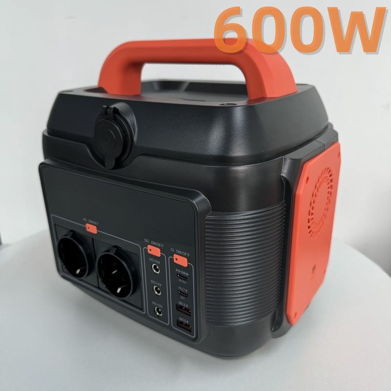 600W Type-C Pd 100W sóng sinus pin lithium bảo vệ nhiệt độ quá cao Ja ổ cắm AC