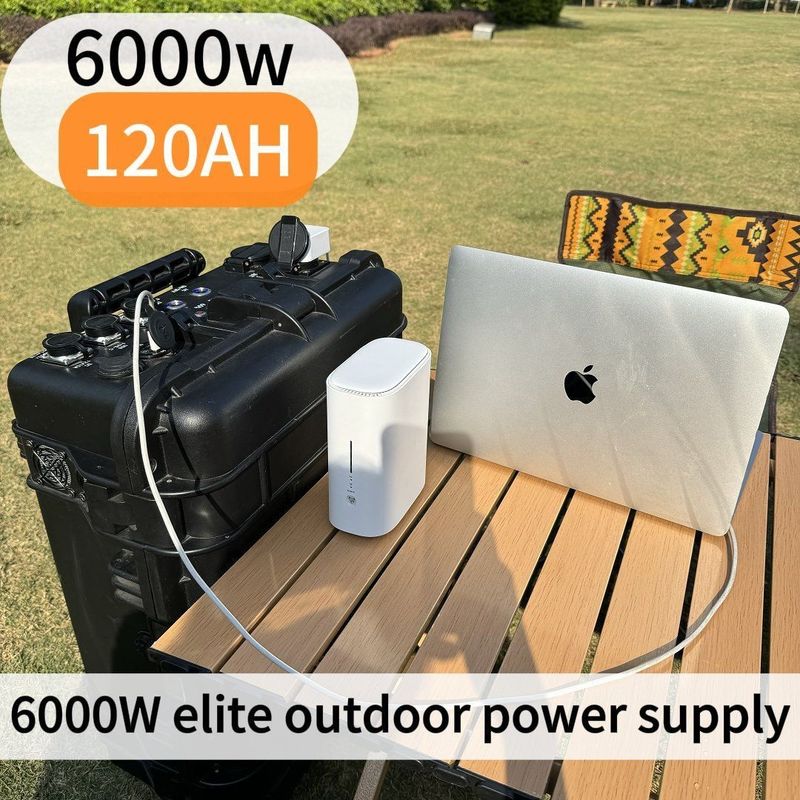 6000W 120ah Điện năng lượng cao Điện Generator mặt trời dự phòng khẩn cấp Nhà máy điện với 1