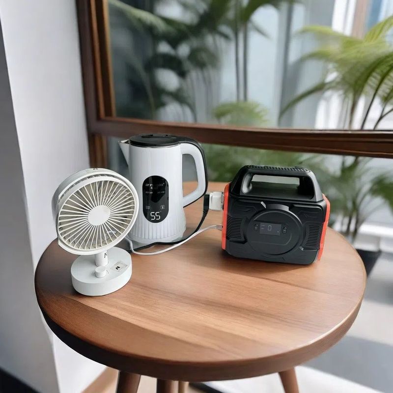 S3 Động cơ phát điện mặt trời ngoài trời tương thích cho hộ gia đình 300W 110V 220V Trạm điện di động