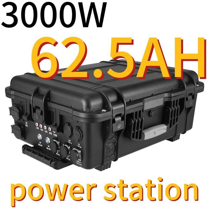 3000W62.5ah Điện ngoài trời khẩn cấp Nhà máy điện di động cho các thị trường ở Đông Á