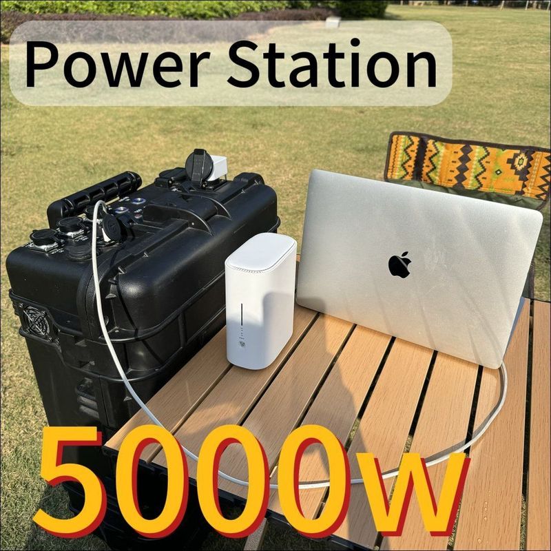 Nhà máy điện di động sóng sinus nguyên chất 5000W/7000W công suất lớn cho các cuộc phiêu lưu ngoài trời