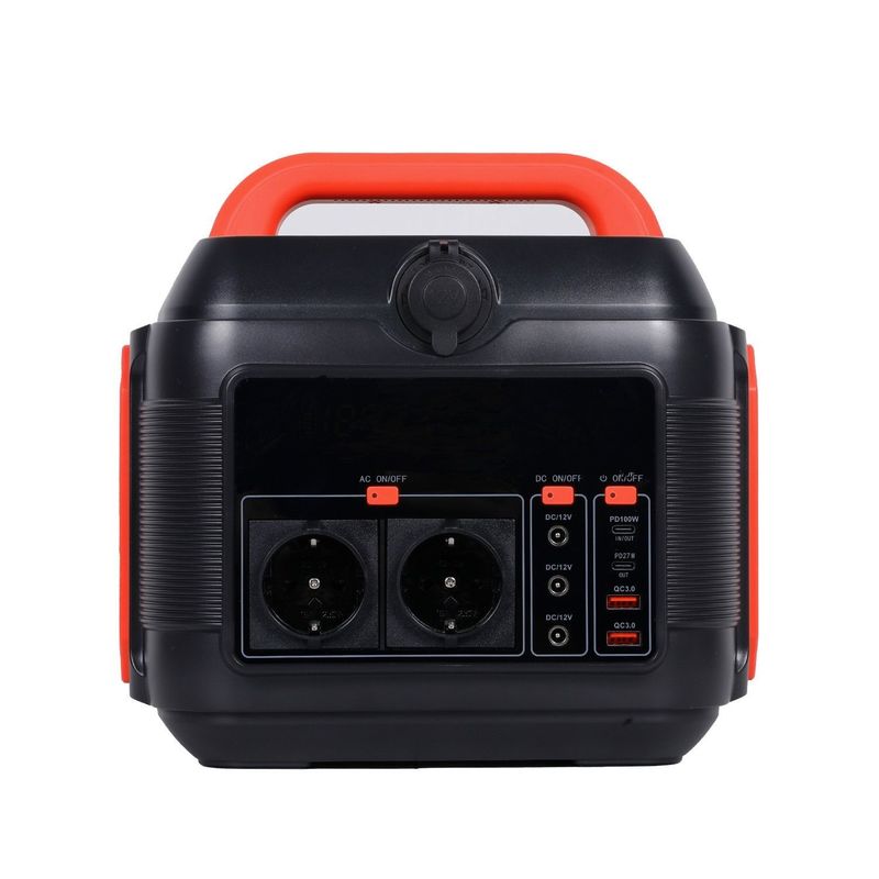 Máy phát điện năng lượng mặt trời di động với 12V-13V/10A DC Output và chức năng bảo vệ 600W/576wh