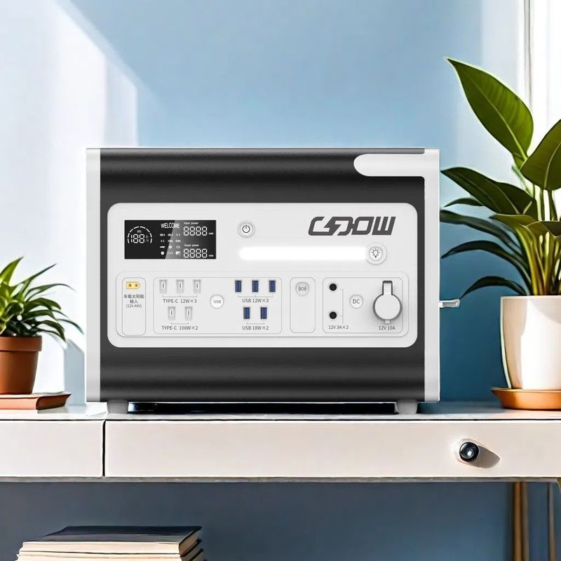 LiFePO4 di động 2000W chế độ sạc tấm pin mặt trời UPS Điện di động để cứu trợ thảm họa