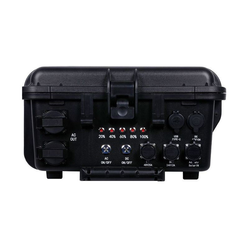 LiFePO4 Nhà máy điện di động 6000W Điện năng lượng mặt trời cao cấp cho các hoạt động ngoài trời