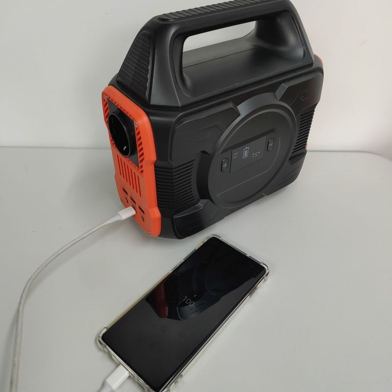 Cài đặt 300W 288wh 14.4V 20Ah 80000mAh Đường điện di động với màn hình LCD