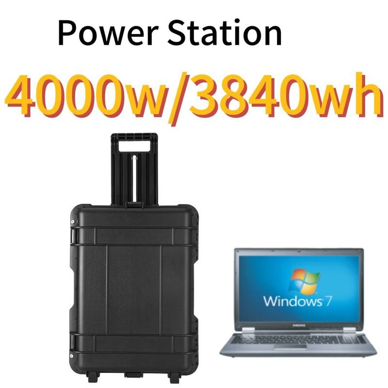 3840wh Nhà ở Lưu trữ năng lượng Cung cấp điện Nhà máy điện di động có công suất lớn