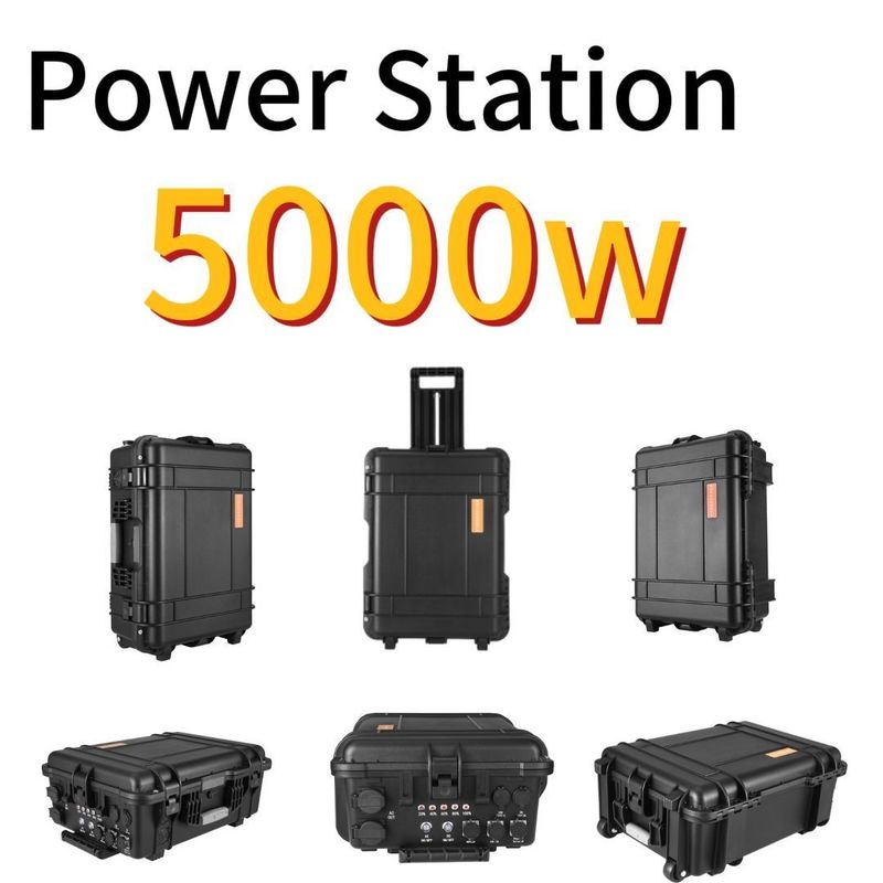 Loại biến tần sóng sinus tinh khiết ngoài trời 5000W Nhà máy điện mặt trời lithium công suất lớn