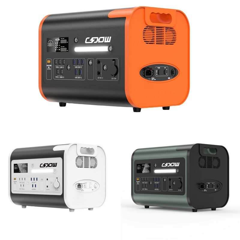 CE Un38.3 MSDS được chứng nhận 1000W 2000W 2200W Trạm điện di động cho trong nhà và ngoài trời