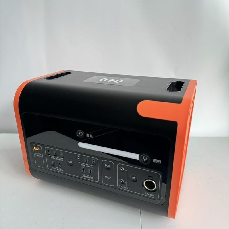 1000W điện di động 110V 220V Máy phát năng lượng mặt trời 2200W Nhà máy điện trong nhà ngoài trời