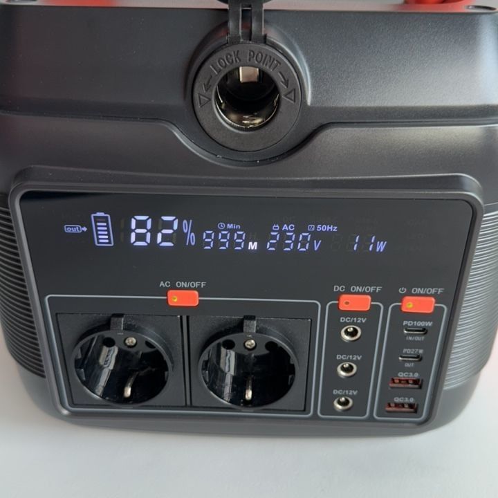 Đầu ra AC 220V 50Hz/110V 60Hz Trạm điện di động 600W cho các trường hợp khẩn cấp điện di động