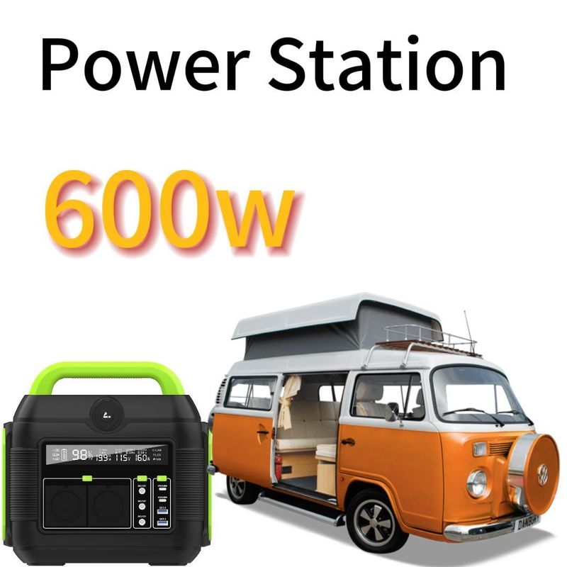 600W/288wh Nhà máy điện di động năng lượng mặt trời hoạt động ngoài trời với pin lithium