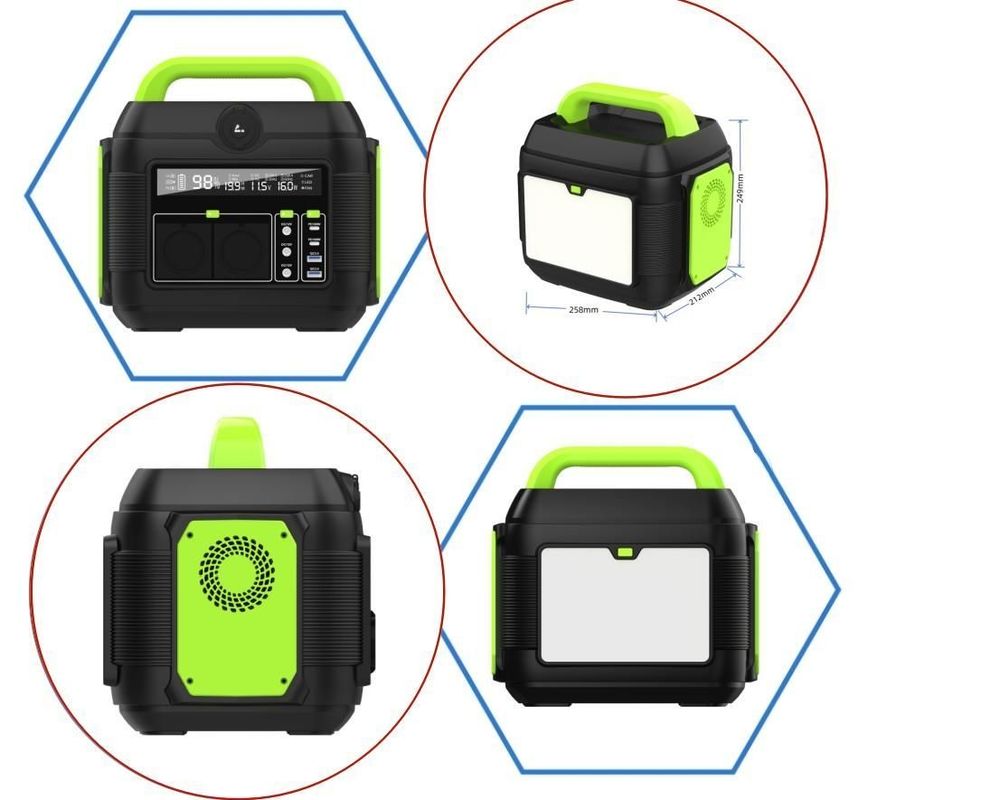 600W / 576wh Điện tử năng lượng mặt trời ngoài trời Nhà máy điện di động S6 với màu sắc tùy chỉnh