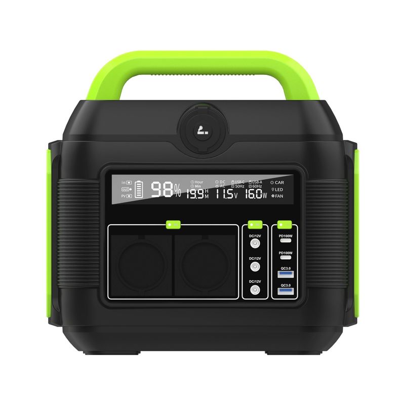 Nhà máy điện di động đa chức năng 600W/576ah 6kg cho cắm trại ngoài trời và khẩn cấp