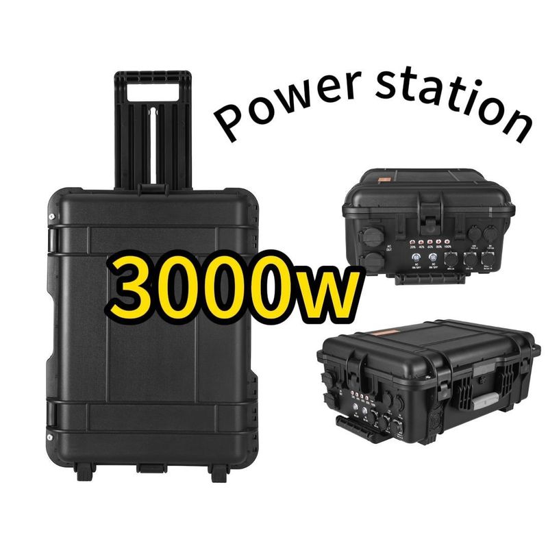 3000W 1000W Lithium Battery Outdoor Emergency Mobile Power Station Chứng nhận CE.Un38.3