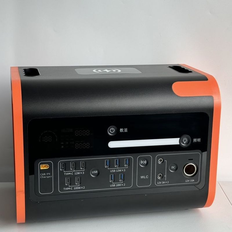 1000W máy phát điện di động ngoài trời DC AC Input Output 2200W Nhà máy điện cho thời gian dài
